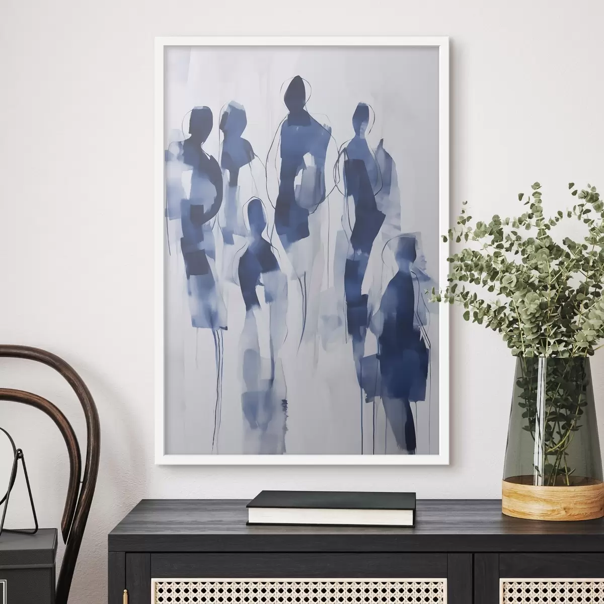 Poster Silhouetten, Nachahmung der Malerei f51132