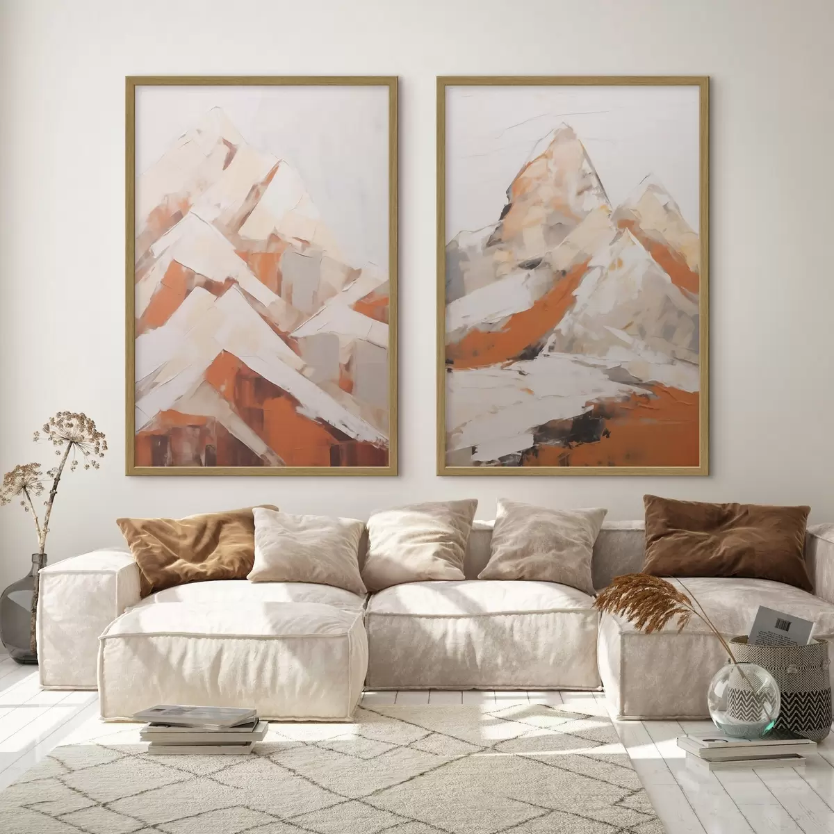 Poster Berge, Nachbildung eines Gemäldes d31094