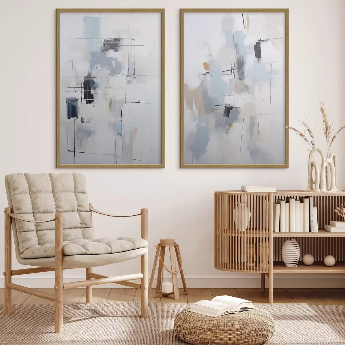 Poster Chaotische Abstraktion, Nachahmung der Malerei d31095