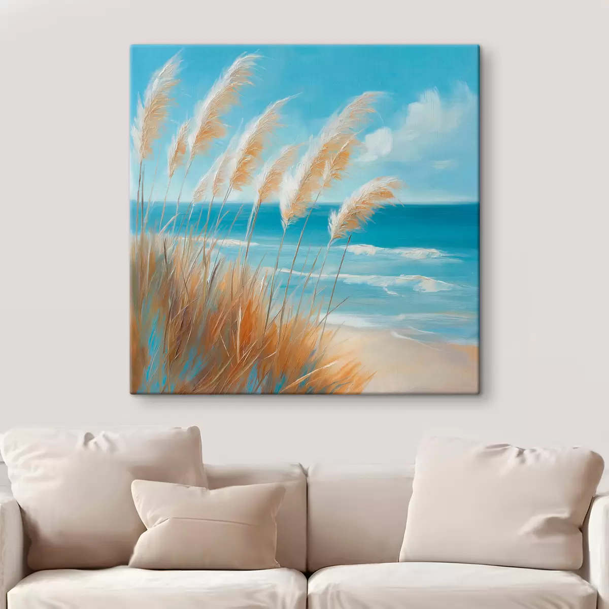 Wandbilder Getreideähren am Meer s51061