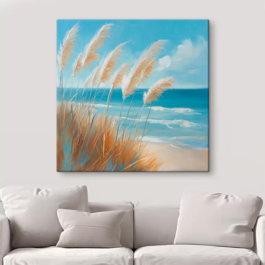 Wandbilder Getreideähren am Meer s51061