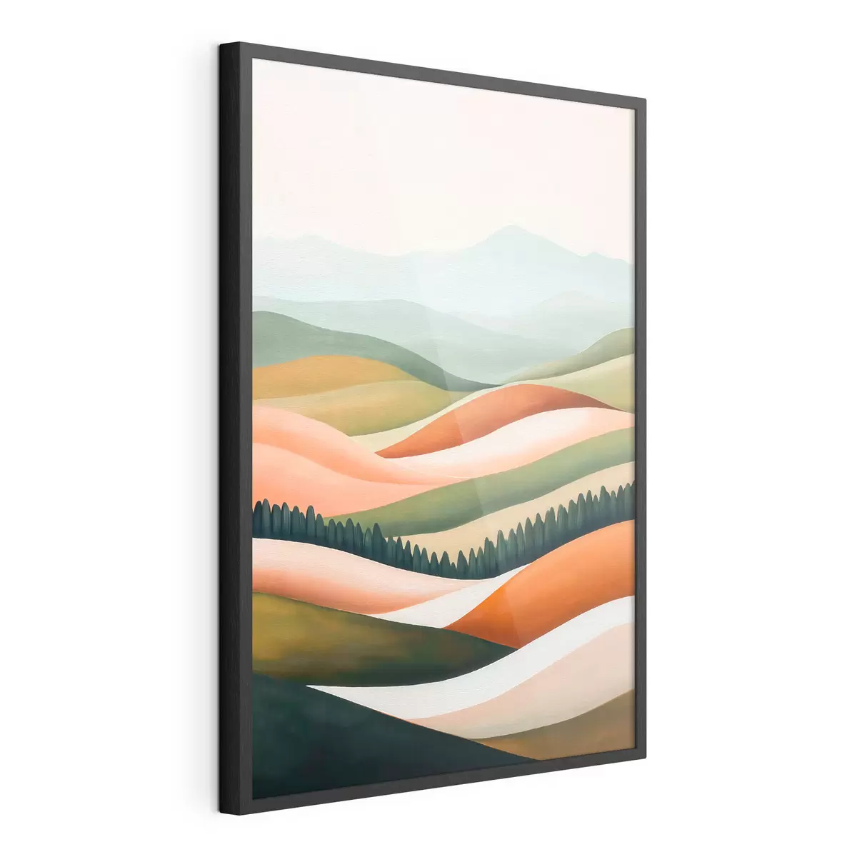 Poster Farbenfrohe Hügel f51056
