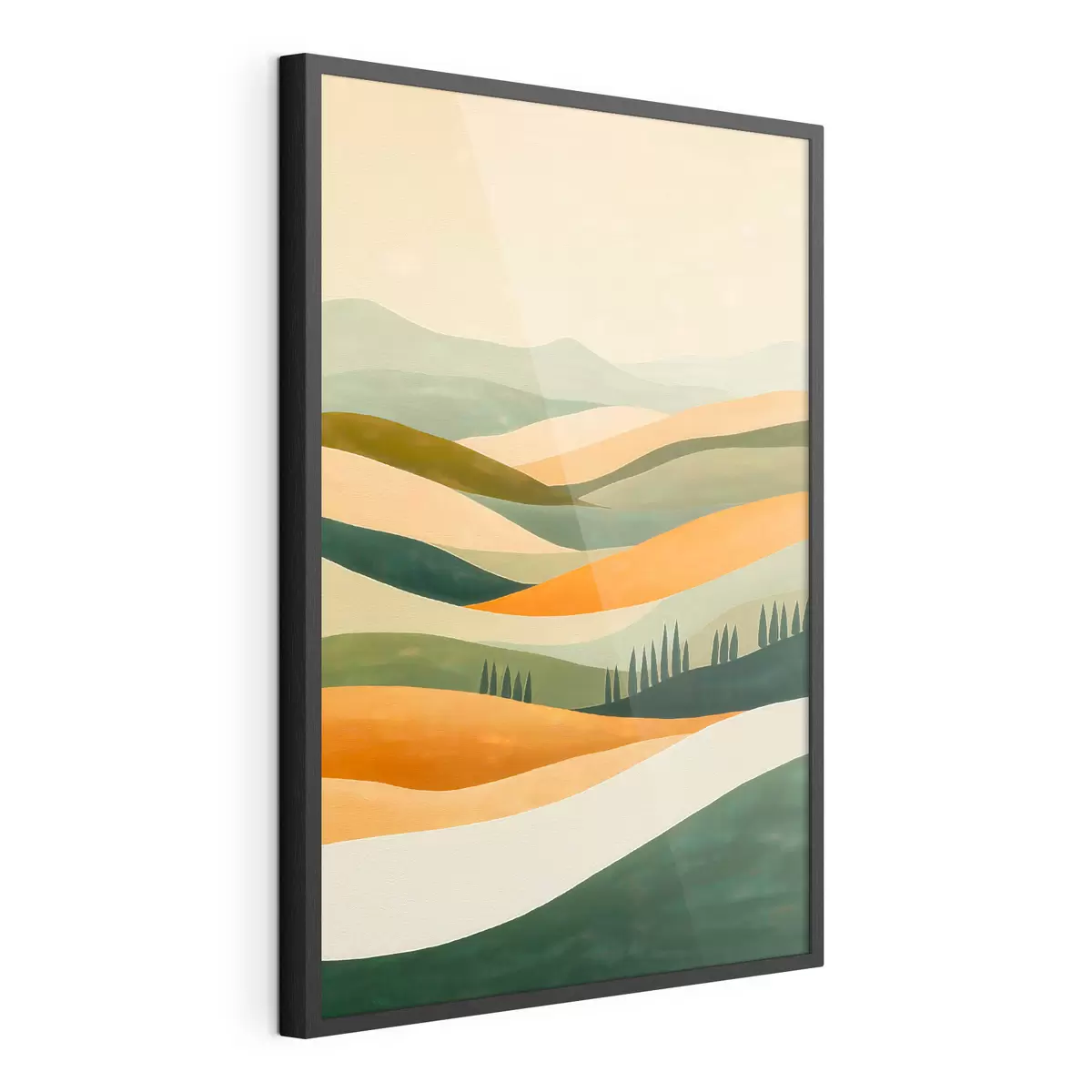 Poster Farbenfrohe Hügel f51057