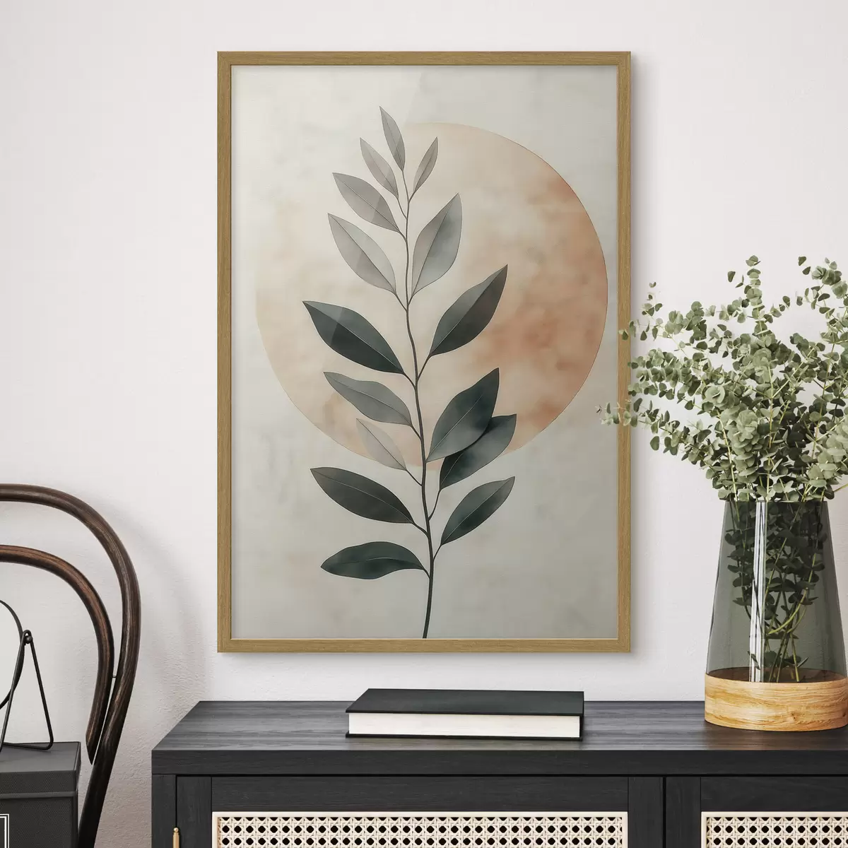 Poster Ein Zweig mit Blättern f51060