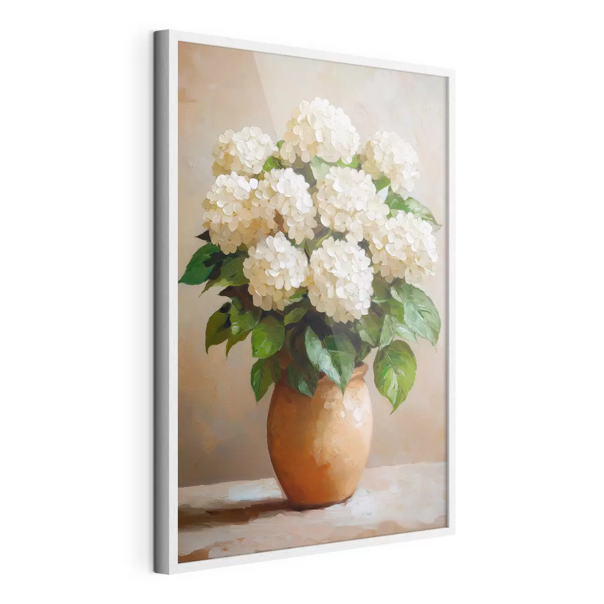 Poster Weiße Hortensien f51062