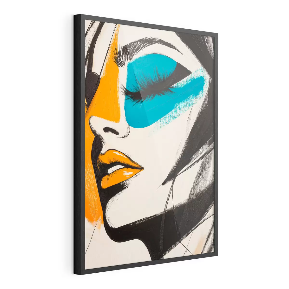 Poster Gesichter in Farbe f51065