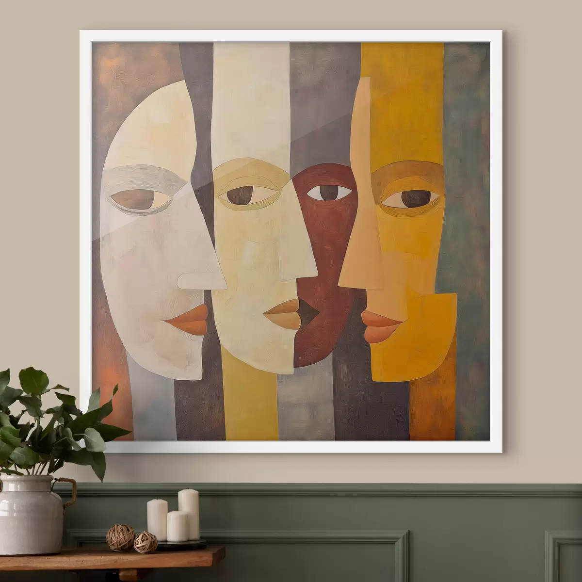Poster Abstrakte Gesichter f51068