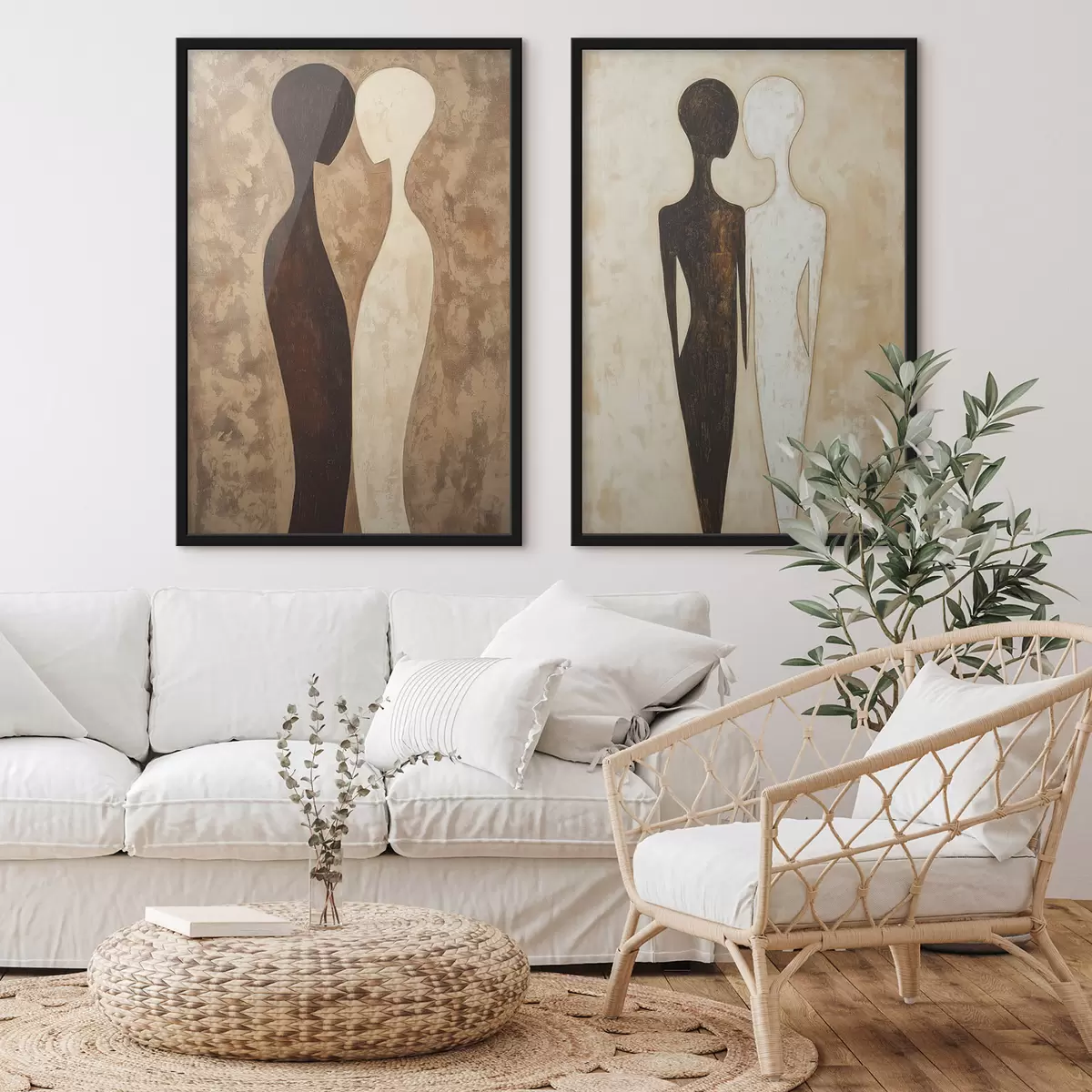 Poster Abstrakte Silhouetten d31082