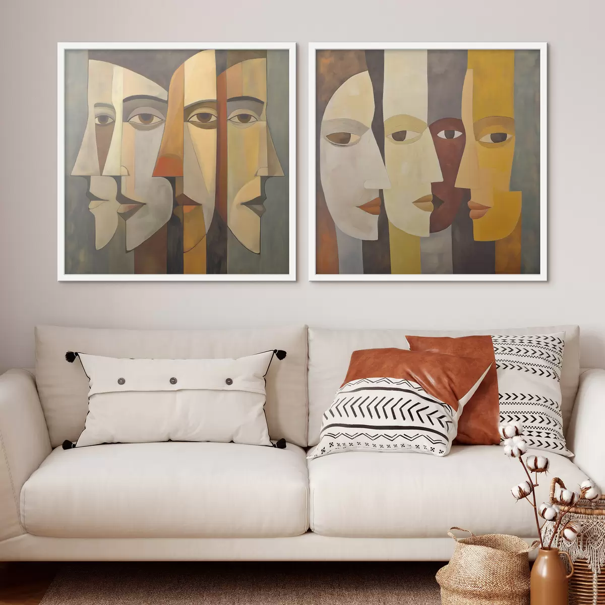 Poster Abstrakte Gesichter d31084