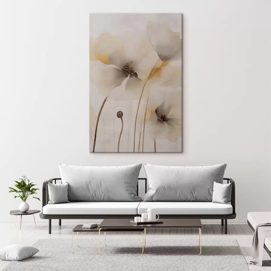 Wandbilder Zarte Mohnblumen an schlanken Stielen s51089