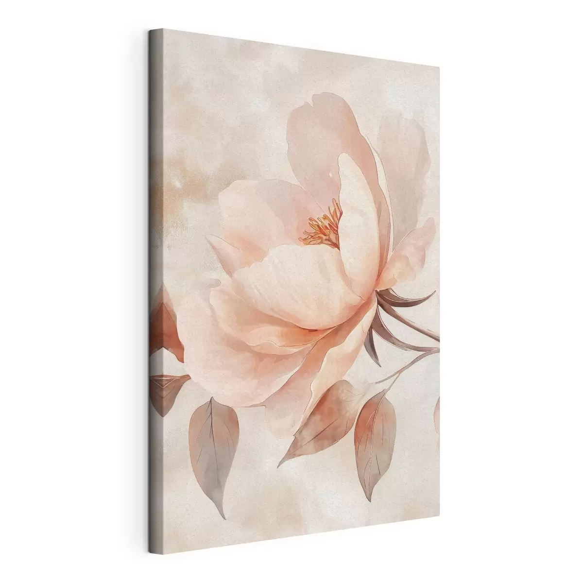 Wandbilder Rosa-beige Blume in Aquarelltechnik s51098