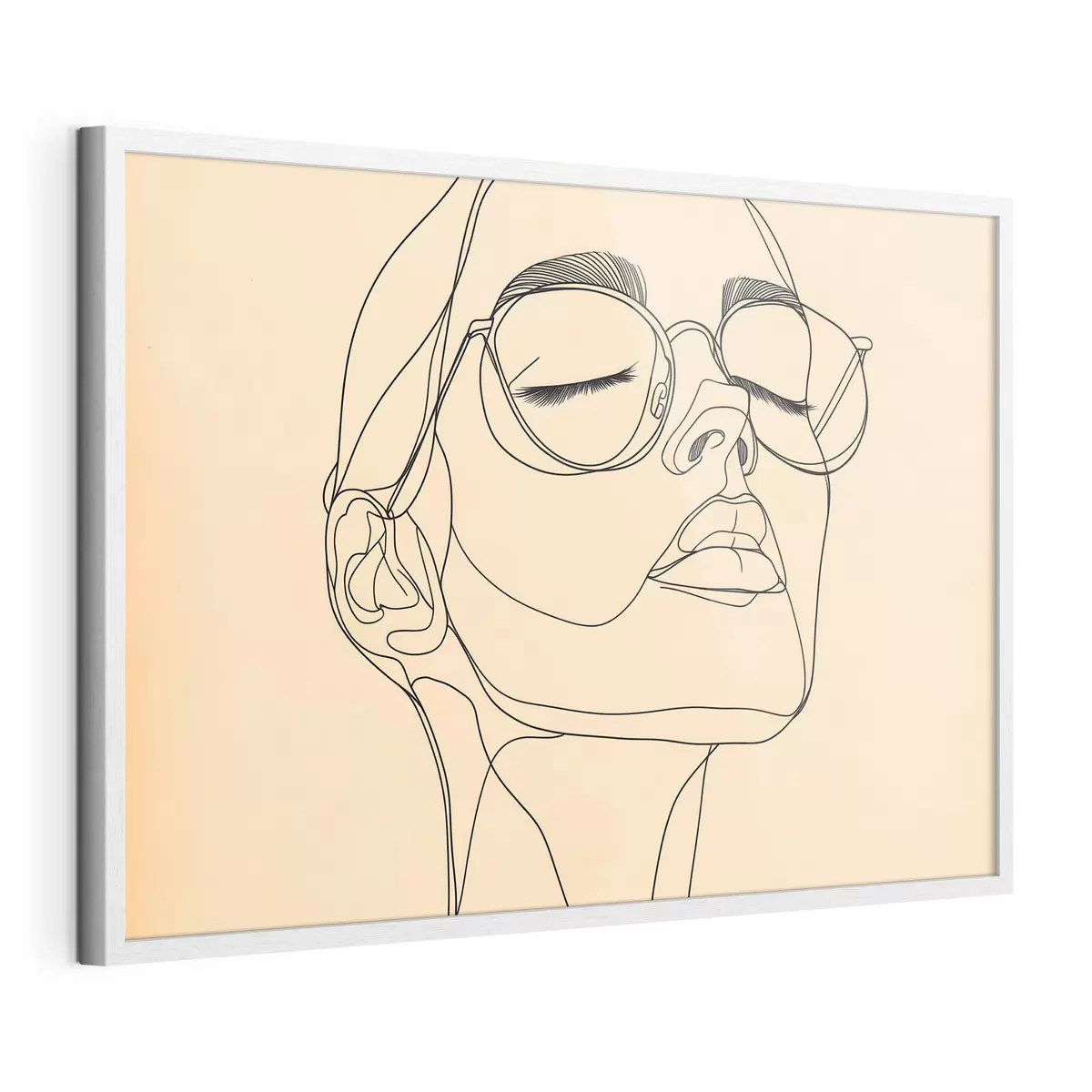 Poster Lineares Porträt einer Frau f51145