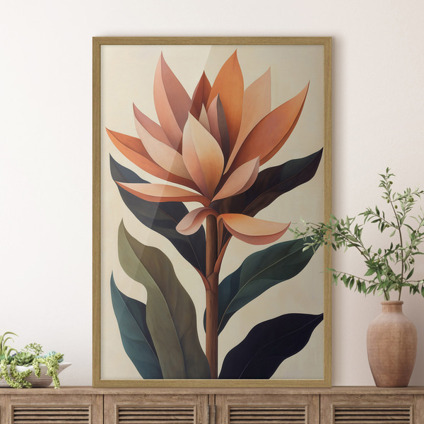 Poster Abstrakte Blume, Poster Einzigartig, f51155wo : Uwalls