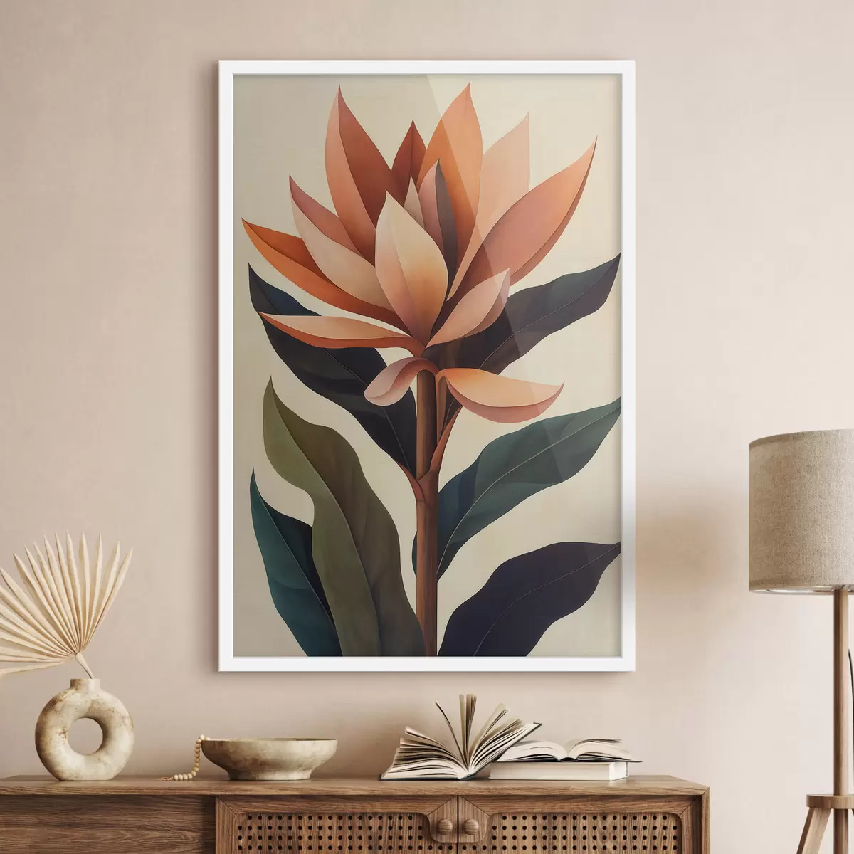 Poster Abstrakte Blume f51155