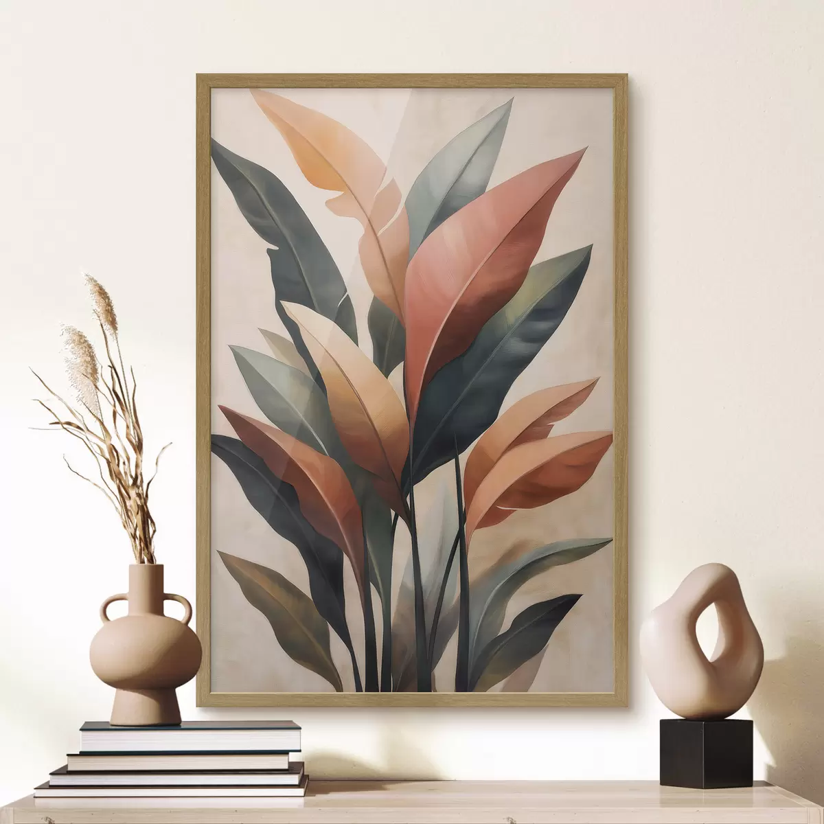 Poster Abstrakte Blätter f51156