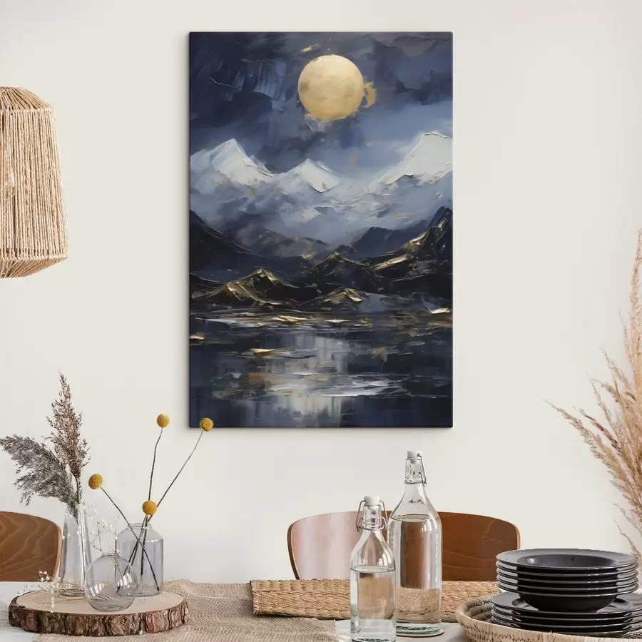 Wandbilder Berglandschaft, Nachbildung eines Gemäldes s51164