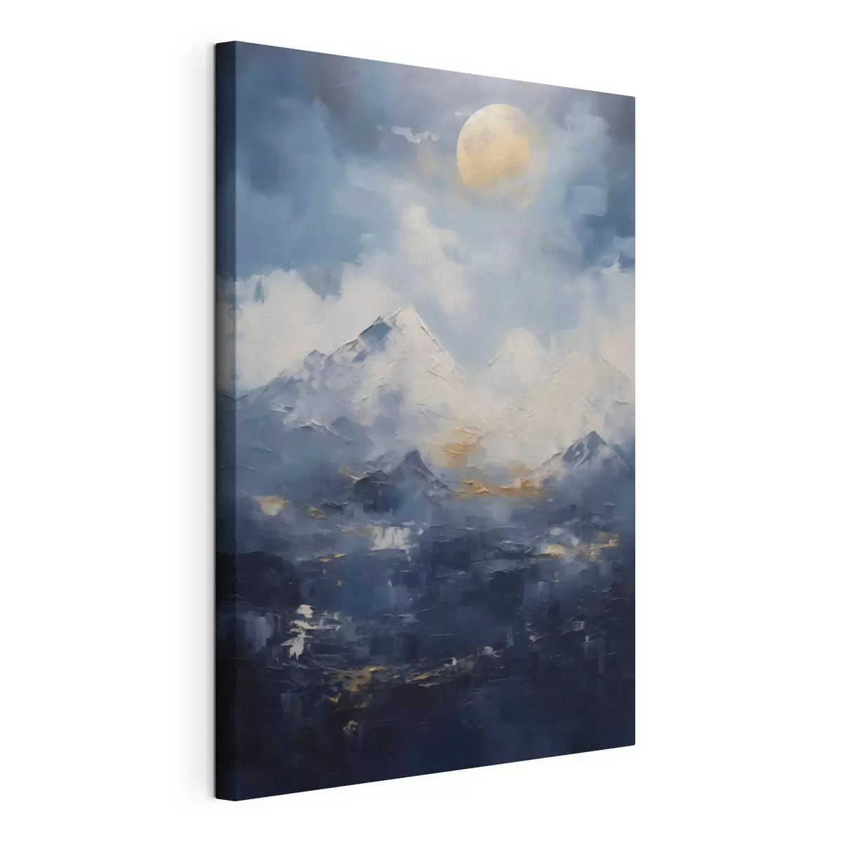 Wandbilder Nächtliche Berglandschaft, Nachbildung eines Gemäldes s51165