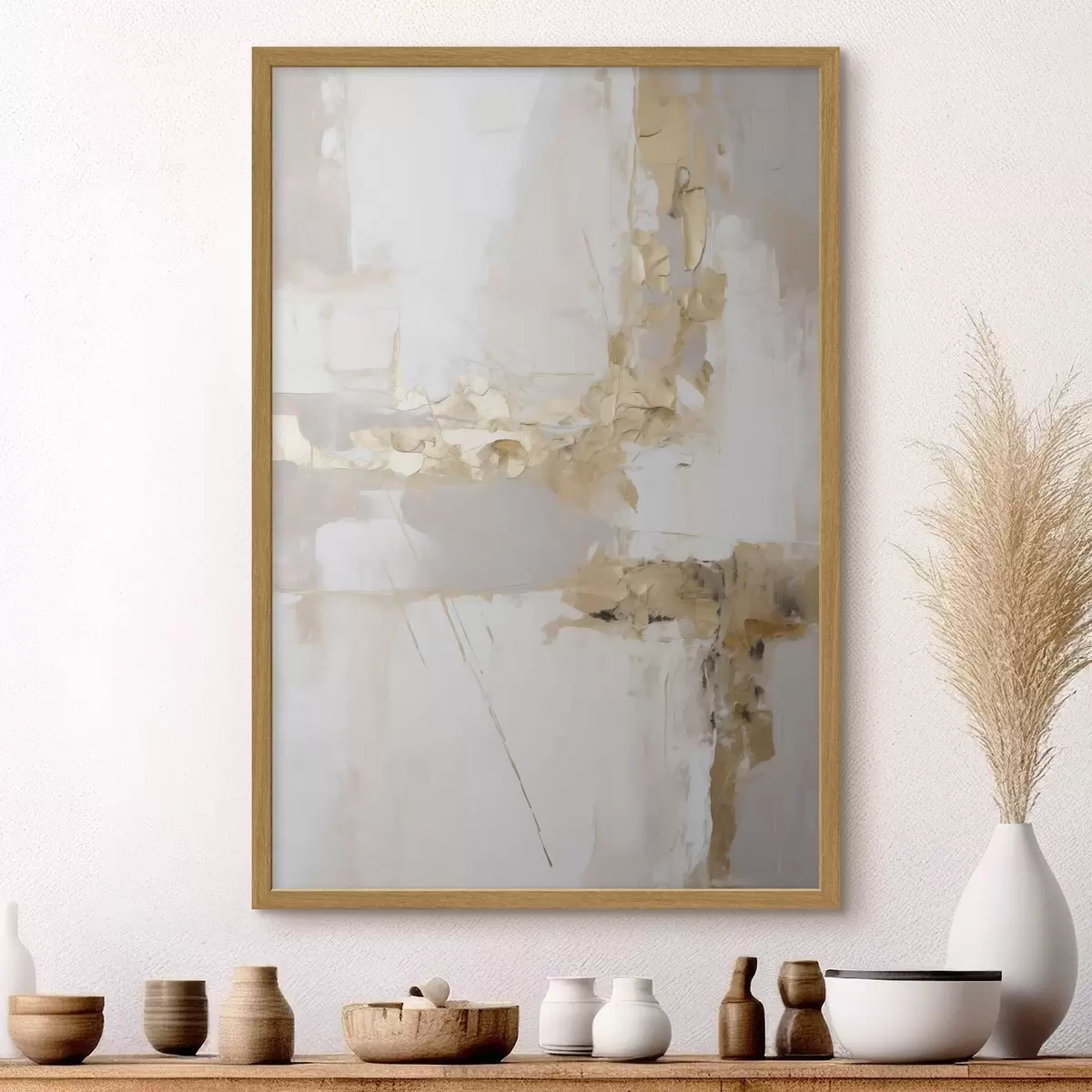 Poster Moderne Abstraktion, Nachahmung der Malerei f51162
