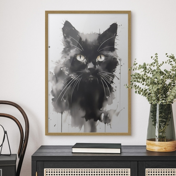 Poster Porträt einer Katze, Nachbildung eines Gemäldes, Poster Einzigartig, f51169wo : Uwalls