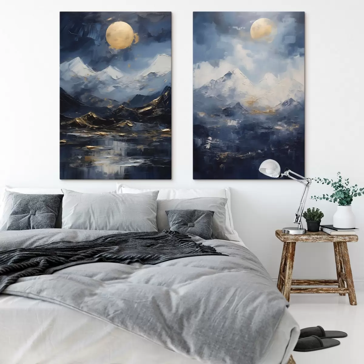 Wandbilder Berglandschaft, Nachbildung eines Gemäldes m31108