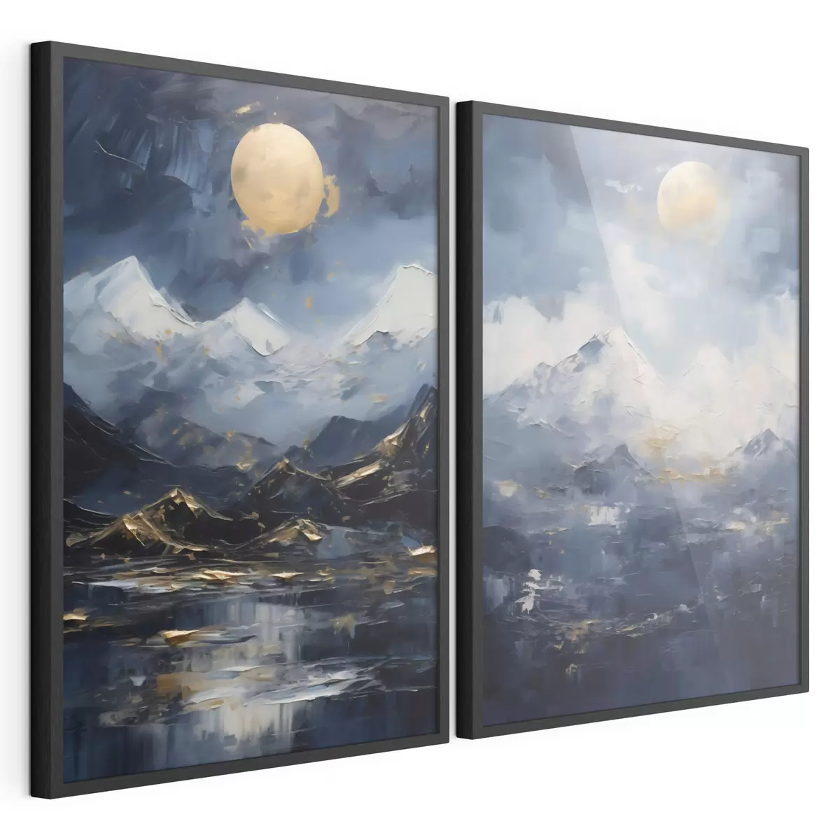 Poster Berglandschaft, Nachbildung eines Gemäldes d31108
