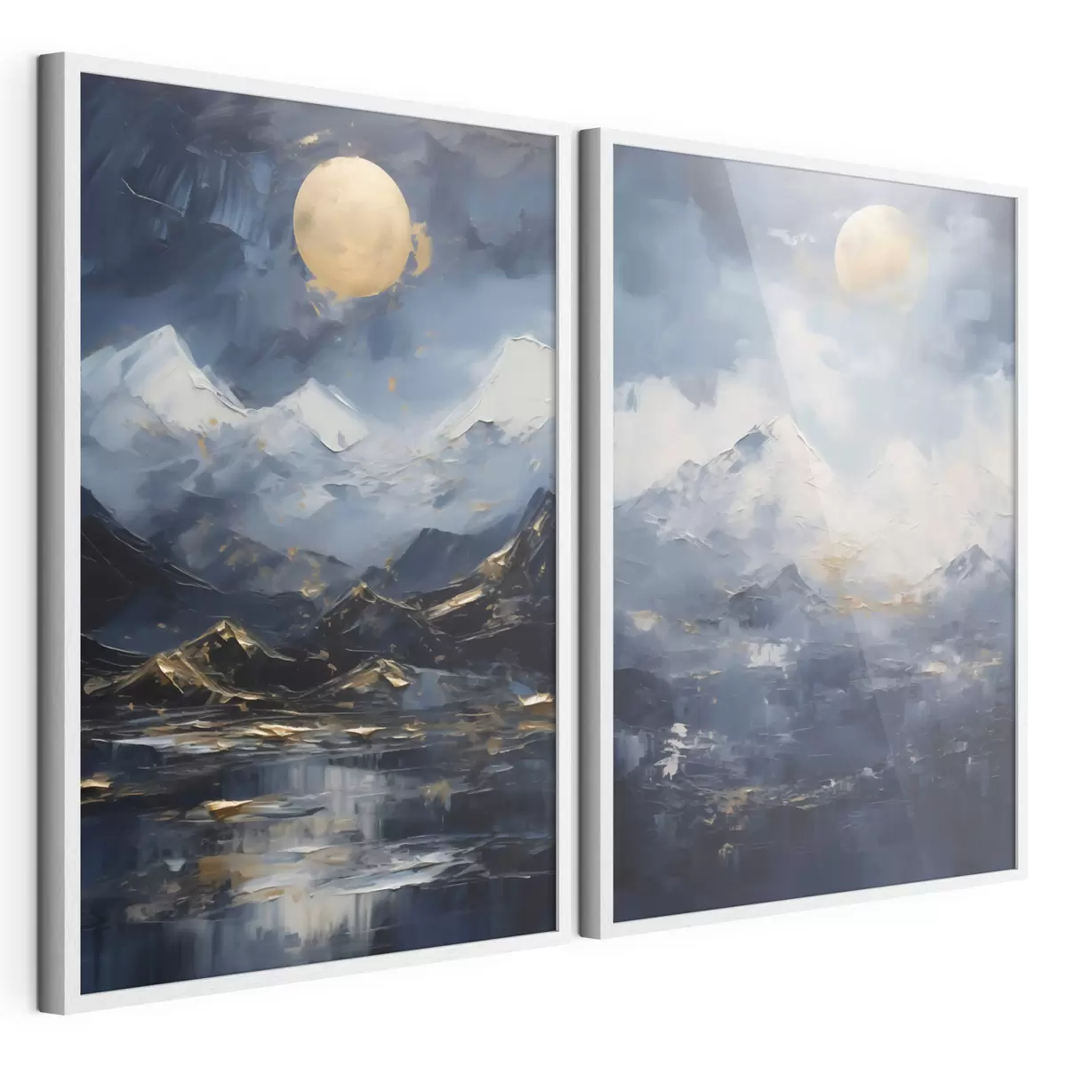 Poster Berglandschaft, Nachbildung eines Gemäldes d31108