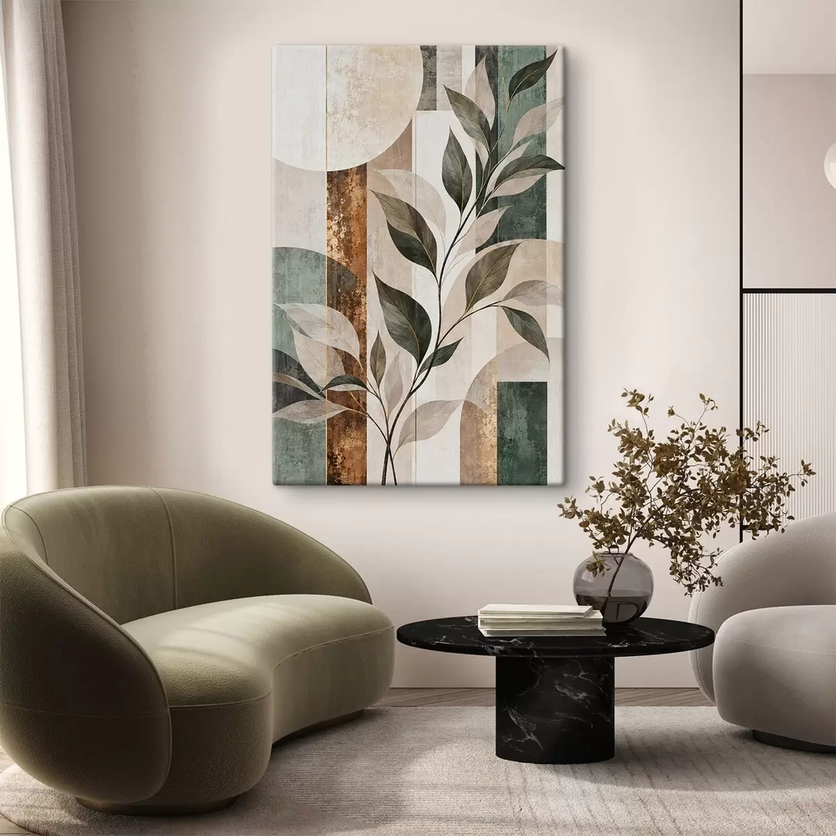 Wandbilder Botanische Geometrie s51180