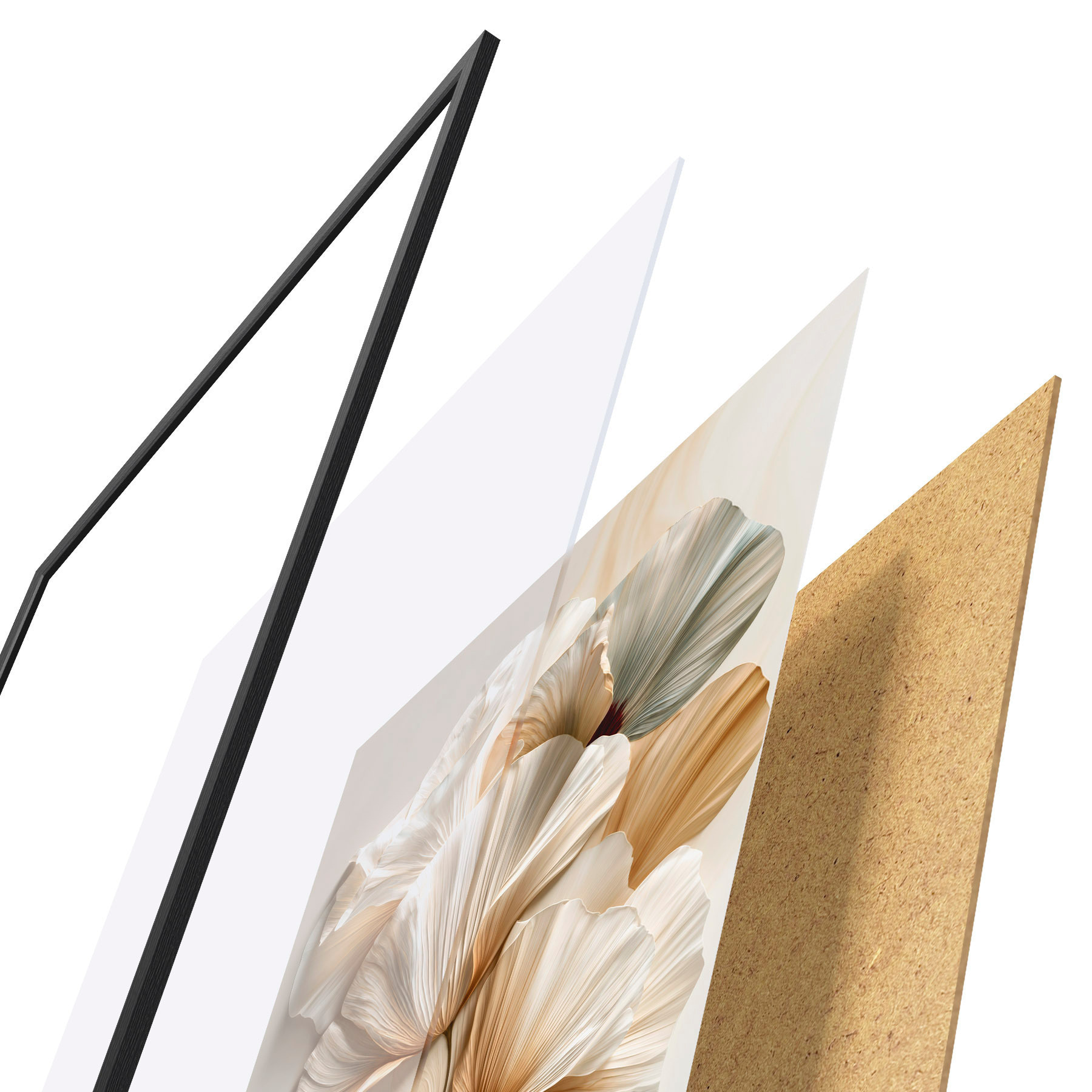 Poster Abstrakte Blumen f50870