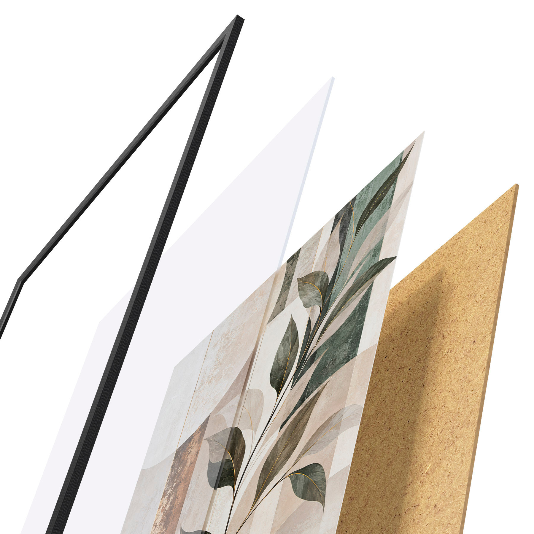 Poster Botanische Geometrie f51180