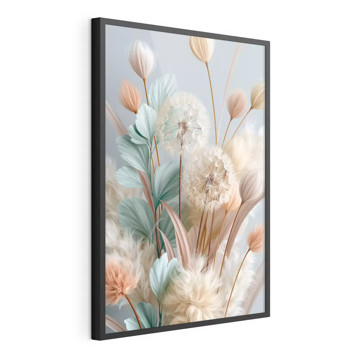 Poster Zarte Löwenzahnblüten und Wildblumen f51182