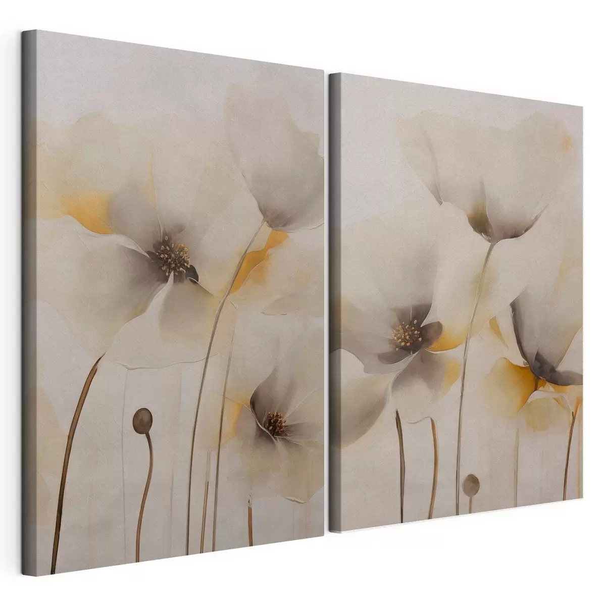 Wandbilder Luftige Mohnblumen in Pastelltönen m31090