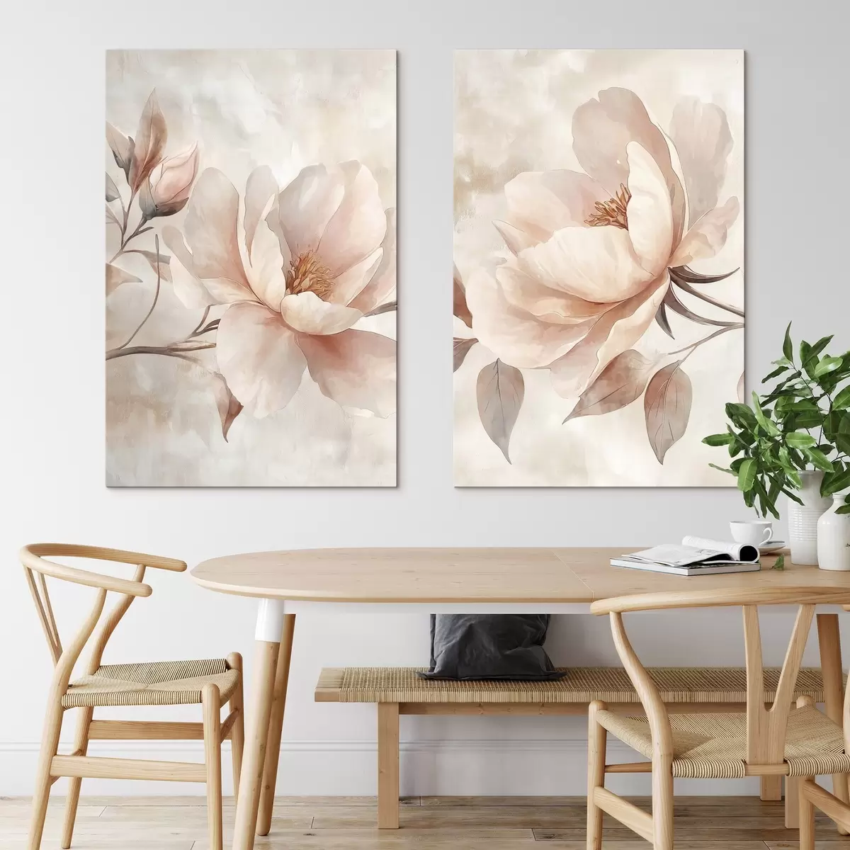 Wandbilder Pfeifblumen in Aquarellpulver m31091
