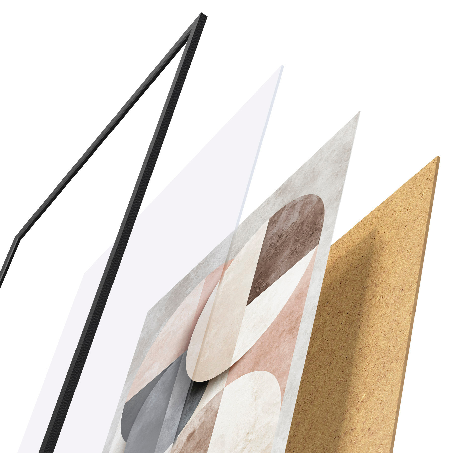 Poster Abstrakte Kreise d31118