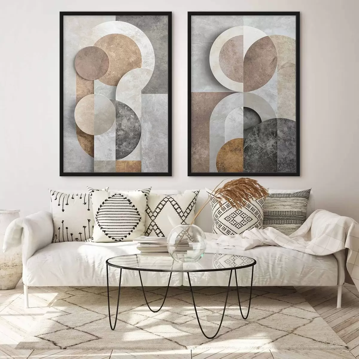 Poster Sich überlappende geometrische Formen d31119