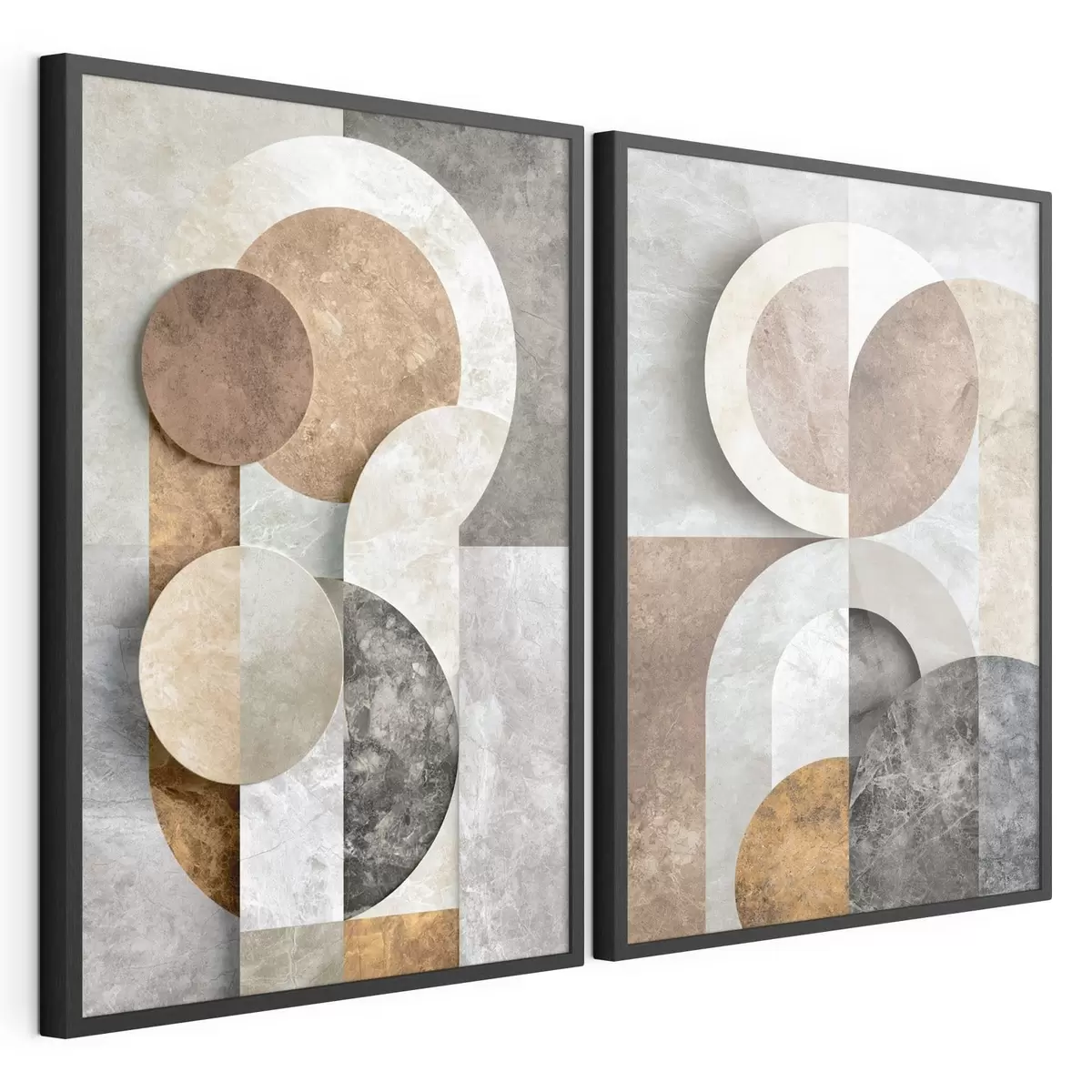 Poster Sich überlappende geometrische Formen d31119