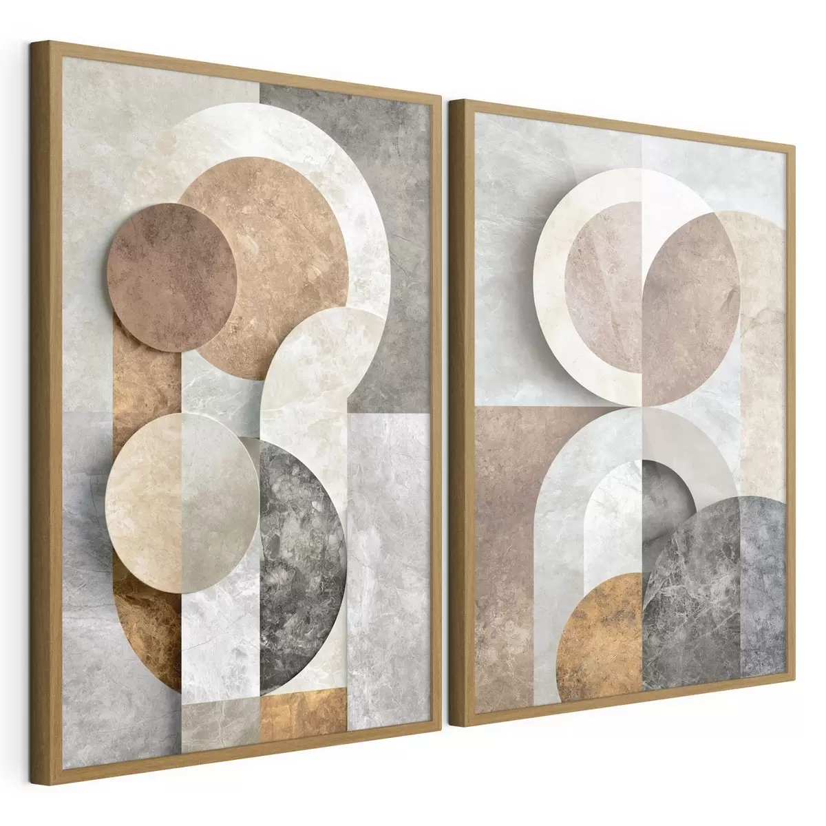 Poster Sich überlappende geometrische Formen d31119
