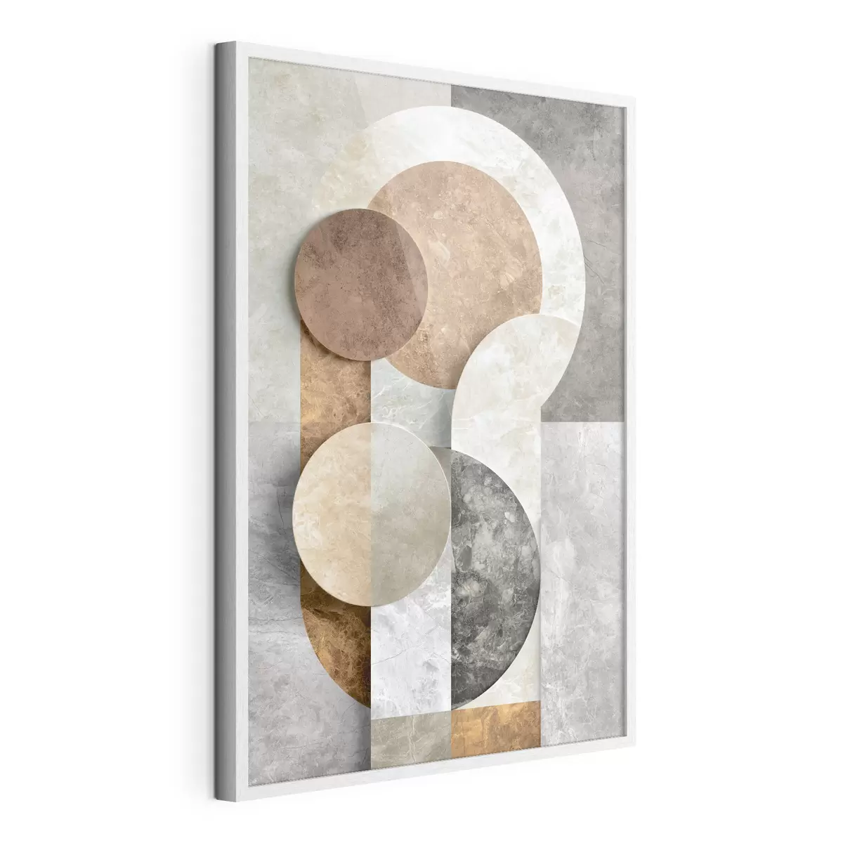 Poster Geometrische Abstraktion mit Kreisen f51185