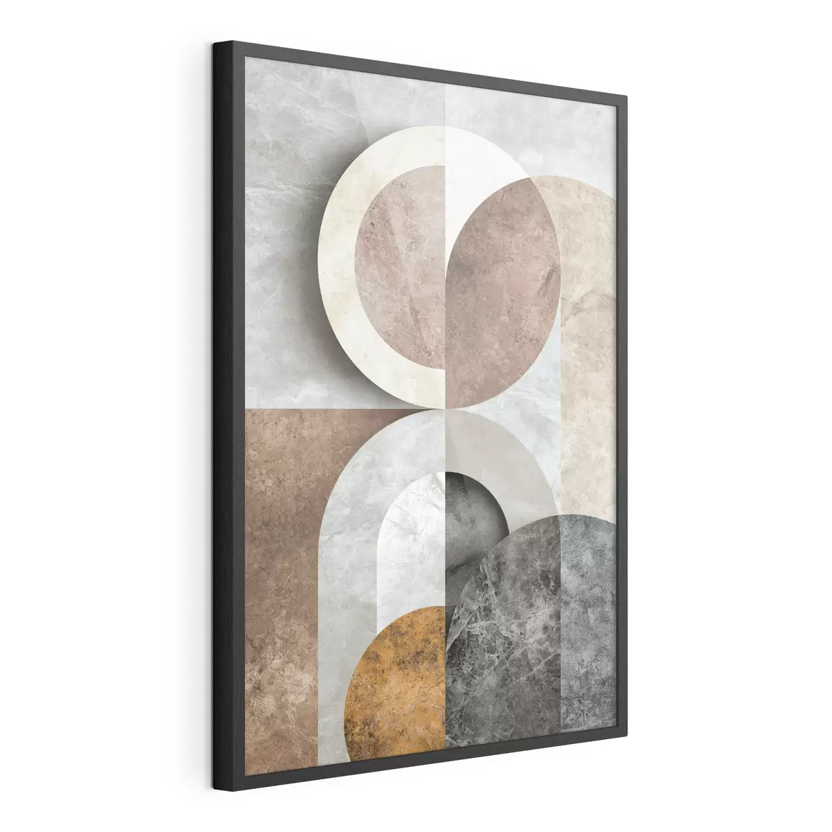 Poster Geometrische Komposition mit Kreisen f51281