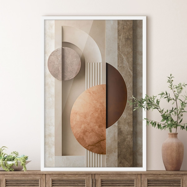 Poster Moderne abstrakte Geometrie, Poster Einzigartig, f51282wh : Uwalls