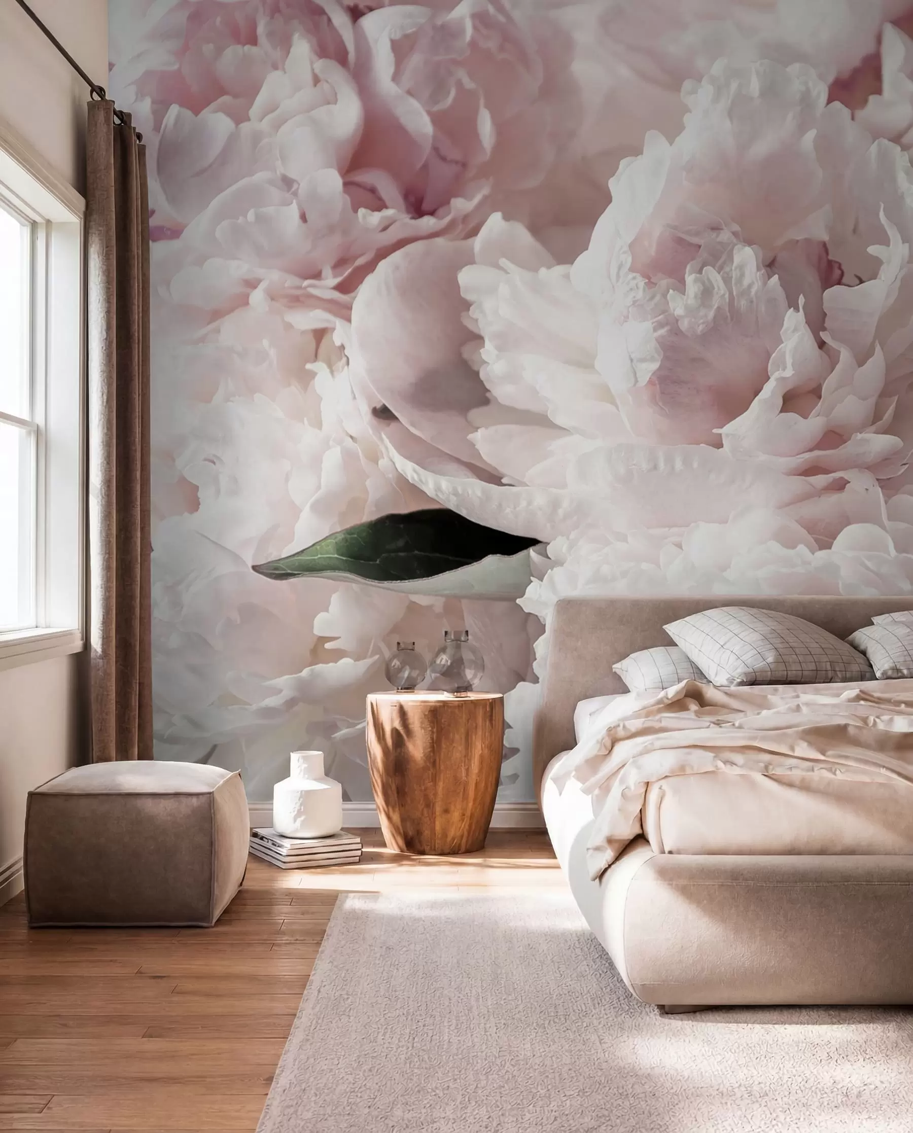 Fototapete Eine Wolke rosa Pfingstrosen u59600