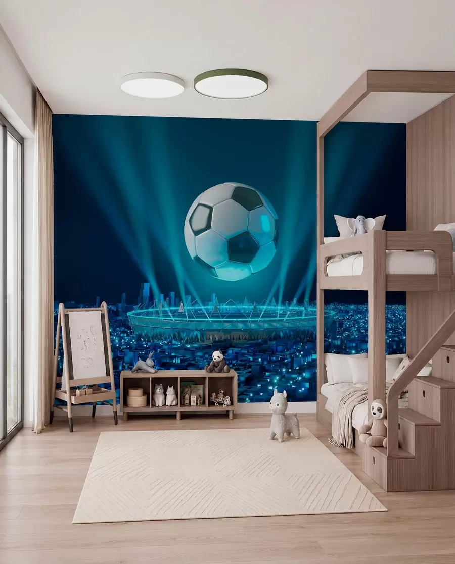 Fototapete Stadion in blauem Licht u72793