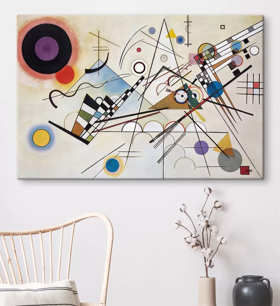 Wandbilder Dreieck, Schrift und Kunst s01030