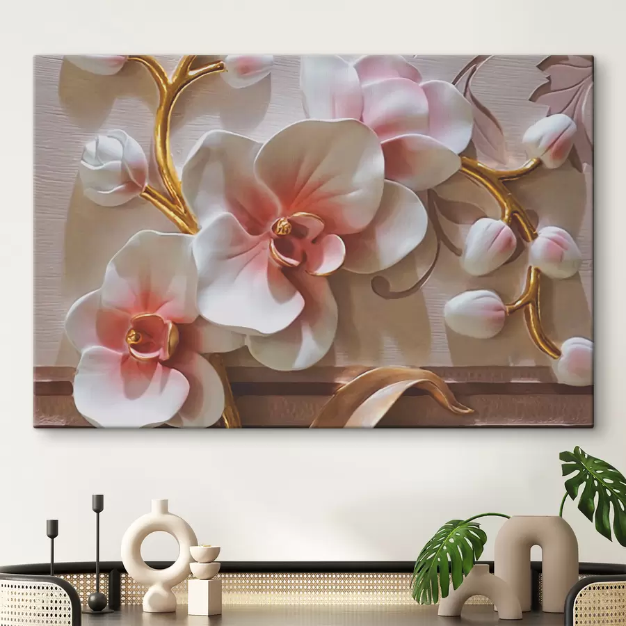 Wandbilder Orchideen mit Stielen s03264