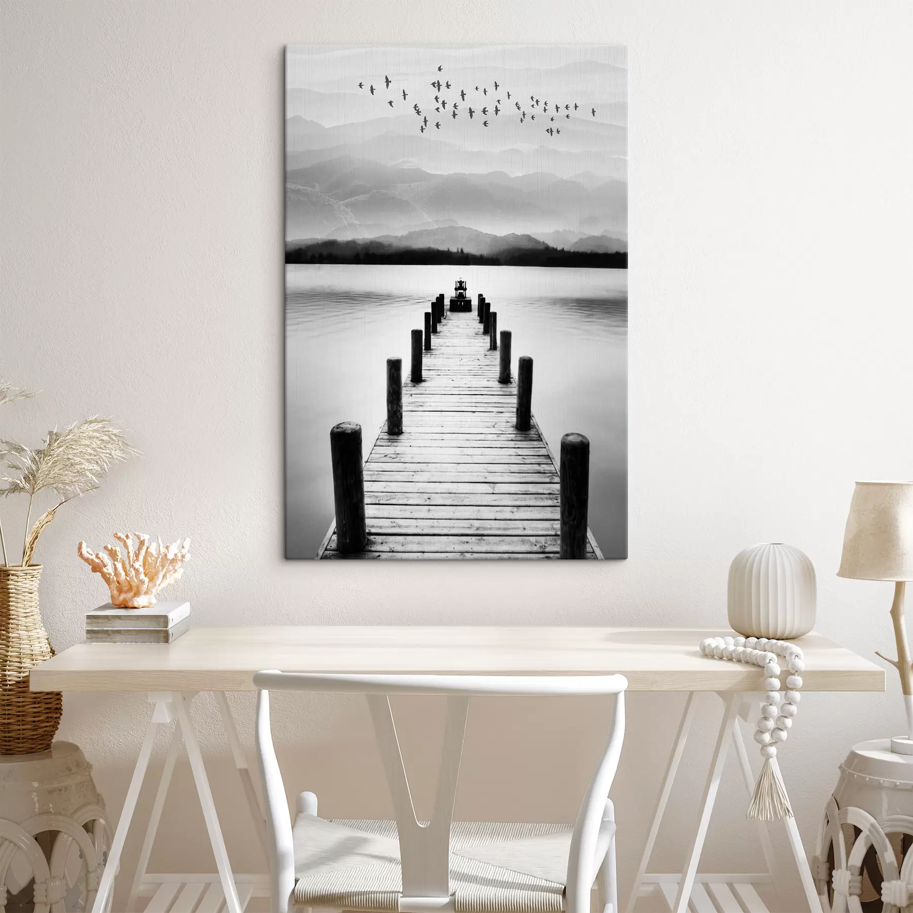 Fototapete Wasser, Wolken und Himmel s03914