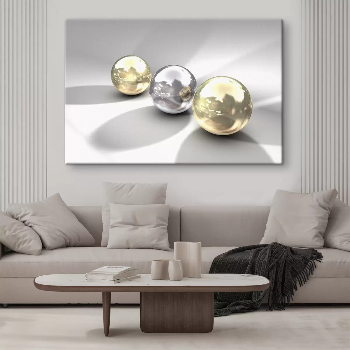 Wandbilder Naturmaterial, Bernstein und Silber s04617