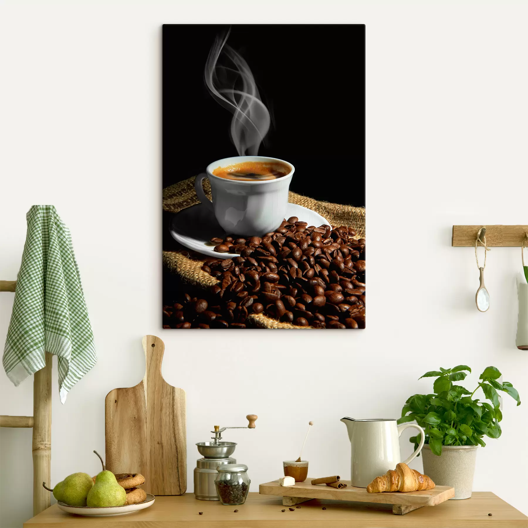 Wandbilder Lebensmittel, Kaffee und Tafelgeschirr aus einem einzigen Herkunftsland s07770