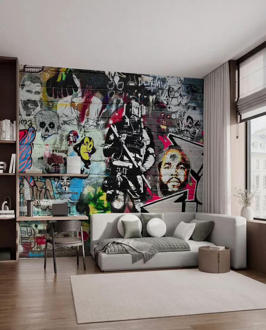 Fototapete Graffiti, Kunst und Schrift u12434