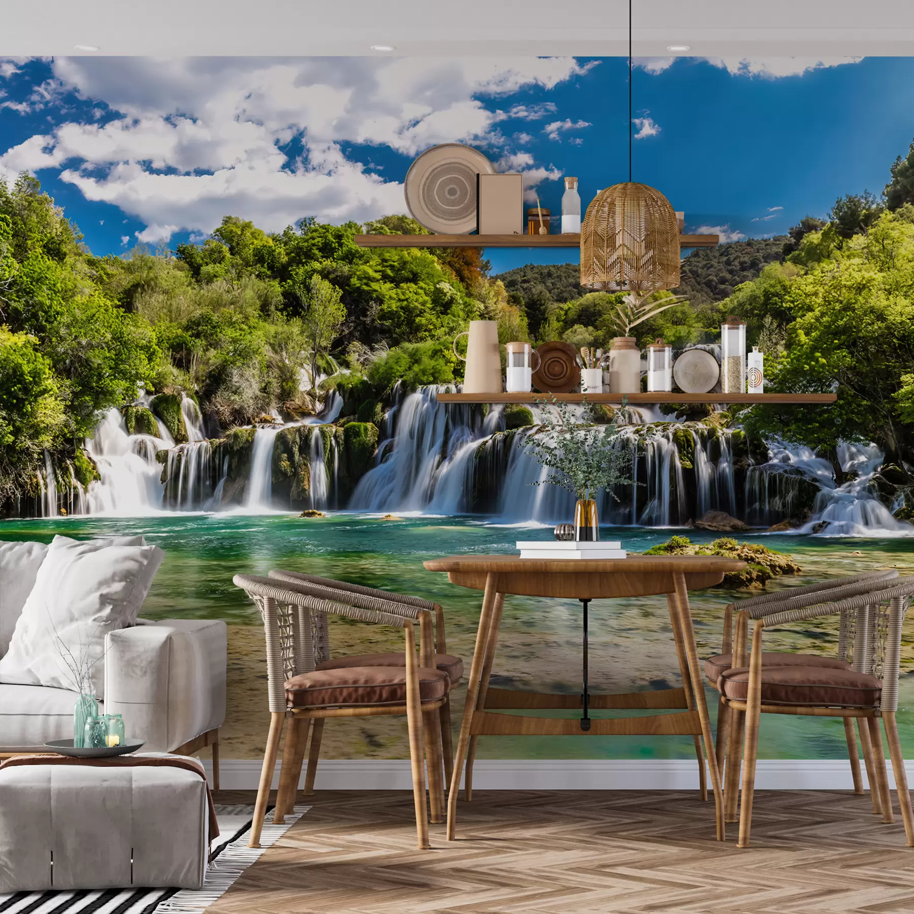 Fototapete Wasser, Wolken und Himmel u55775