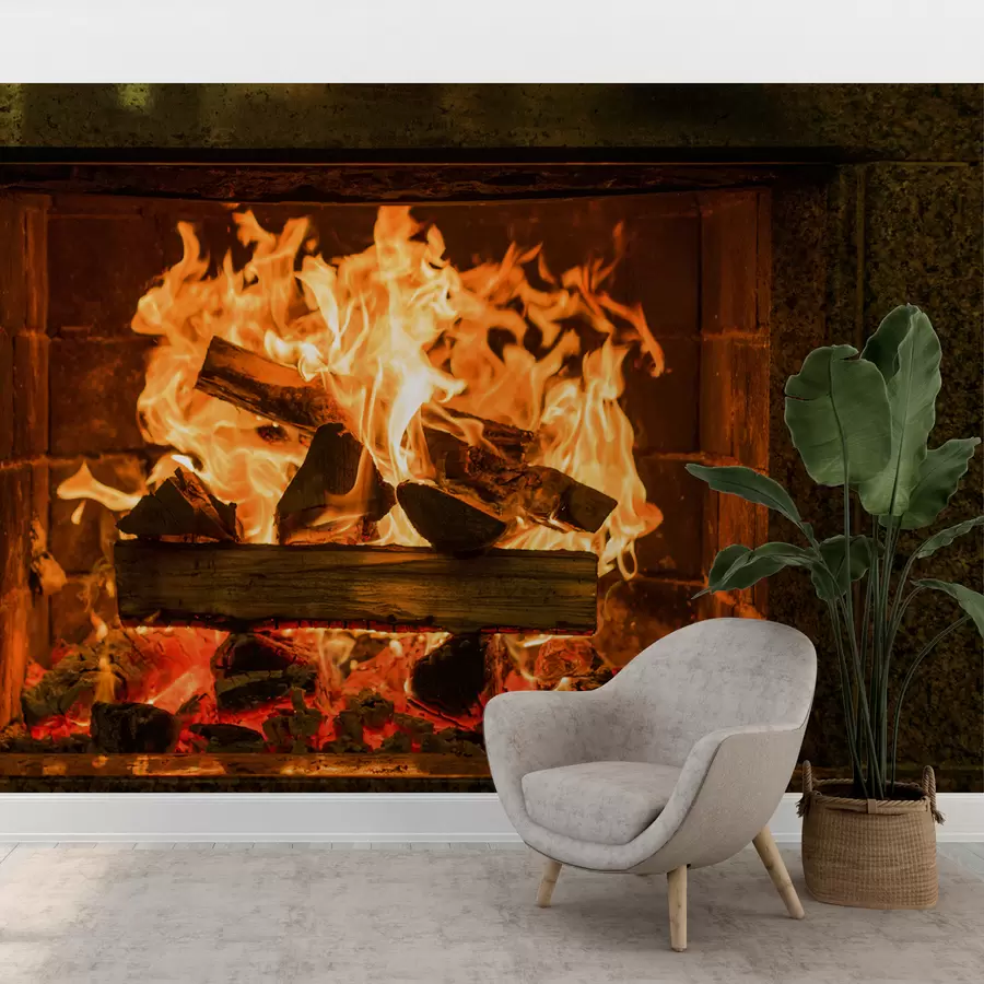 Fototapete Granit-Kamin u56175