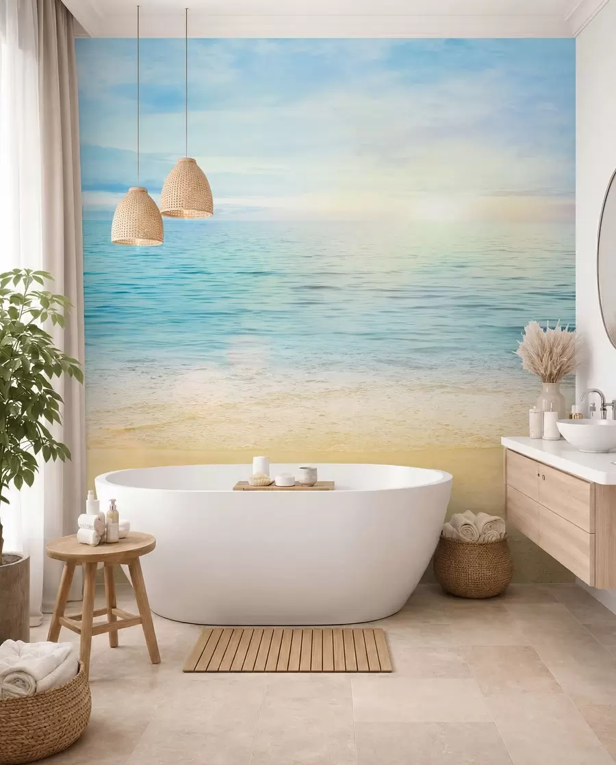 Fototapete Wasser, Wolken und Himmel u57176